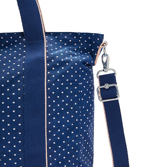 Kipling Asseni Printed Tote Tassen Blauw | België 1754SG